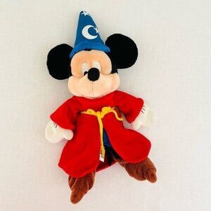 Vintage Walt Disney World 12 in Sorcerer Mickey Plush Toy for Kids or Collectors